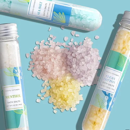 Miniatura 4 de B.C. Beauty Concepts - Sales de baño de aromaterapia - Sales de Epsom para remojar, set de spa de baño relajante, perfumado en almendra de vainilla