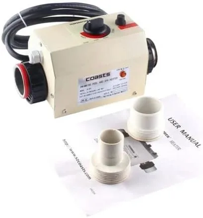 calentador eléctrico de la piscina del calentador de agua de la bañera del balneario del termóstato de la piscina de 220V 3KW