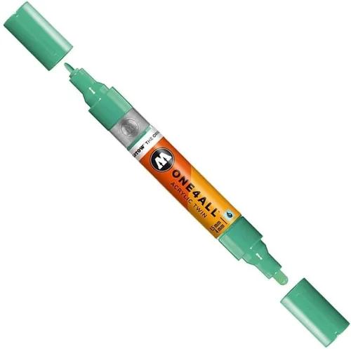 Miniatura 7 de Molotow ONE4ALL - Marcador acrílico de doble bomba, puntas de 0.059 in y 0.157 in, luz Amazonas, 1 cada uno (227.423)