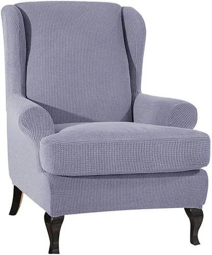 Miniatura 5 de Morbuy Funda para silla Wingback, fundas impermeables para silla con respaldo de ala, fundas elásticas lavables para silla con respaldo de ala