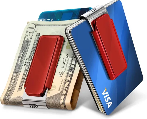 Miniatura 7 de M-Clip Clip para dinero, alternativa minimalista y delgada para llevar en el bolsillo delantero, soporte para efectivo y tarjetas de crédito