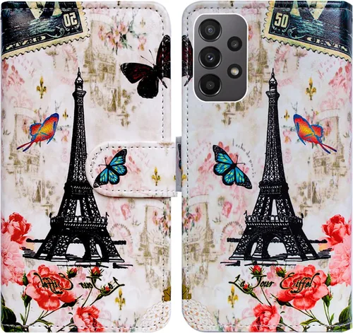 Miniatura 20 de Bcov Funda para Galaxy A23 5G, diseño de pájaro negro y verde con tapa para teléfono con ranura para tarjeta y soporte para Samsung Galaxy A23 5G