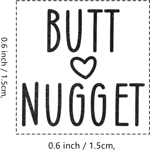 Miniatura 2 de Butt Nugget - Sello de goma de huevo de pollo, pequeño de 3/5 pulgadas, mini sello de granja para álbumes de recortes, planificador de manualidades