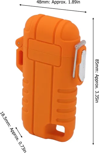 Miniatura 7 de Encendedor eléctrico USB portátil, reutilizable, de doble arco, recargable por USB, manguera retráctil resistente al viento, IPX7, impermeable