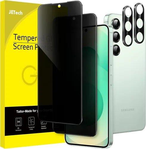 Miniatura 9 de JETech Protector de Pantalla de Privacidad para Samsung Galaxy S23 5G 6.1 Pulgadas con Protector de Lente de Cámara, Película de Vidrio Templado