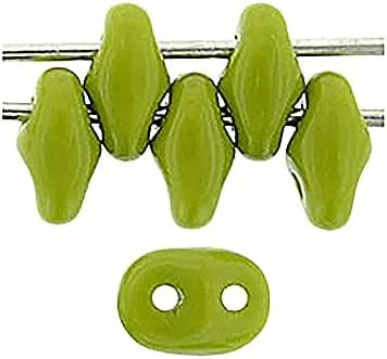 Miniatura 9 de Matubo Superduo - Cuentas de vidrio prensado checo con 2 agujeros, 0.098 x 0.197 in, tiza metálica de amatista brillante