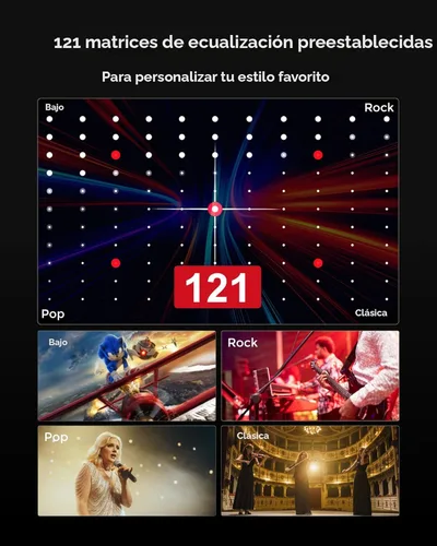 Miniatura 9 de ULTIMEA Barra de sonido de 7.1 canales con Dolby Atmos, sistema de sonido envolvente para TV con 4 altavoces envolventes, barra de sonido para Smart