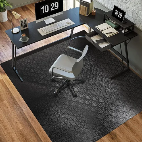 Miniatura 14 de TYDLE Tapete transparente para silla, de 36 x 48 pulgadas, tapete para silla de oficina para suelos duros, tapete de vinilo para sillas