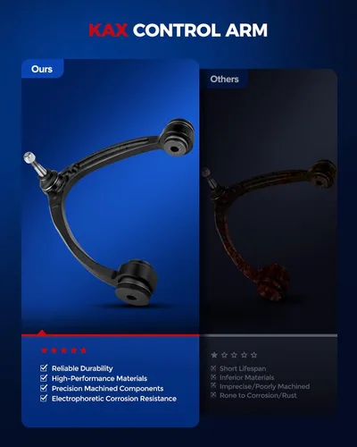 Miniatura 7 de KAX Brazo de Control Superior e Inferior Delantero con Rótula y Barras de Dirección Exteriores y Barras Estabilizadoras Kit de Suspensión para GMC