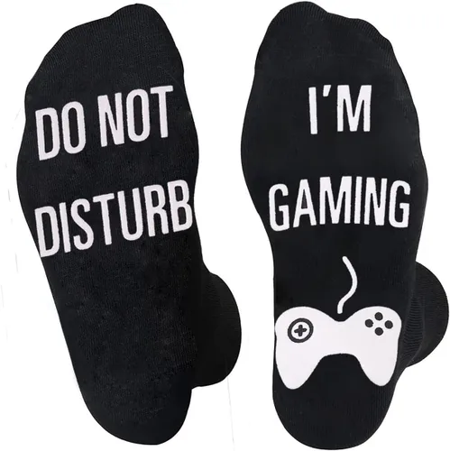 Regalos novedosos calcetines no molestar, estoy jugando, calcetines divertidos, regalos para niños adolescentes, niños, hombres, mujeres, amantes de