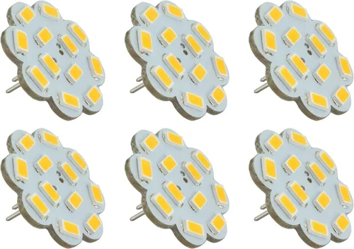 Bombilla LED Gu4 G4 Bi Pin Bombillas de Pin Trasero AC DC 8V 12V 24V 30V para JC Halógeno 2 Pin Lámparas de Vehículo Barco, Yate, RV Camper Remolque