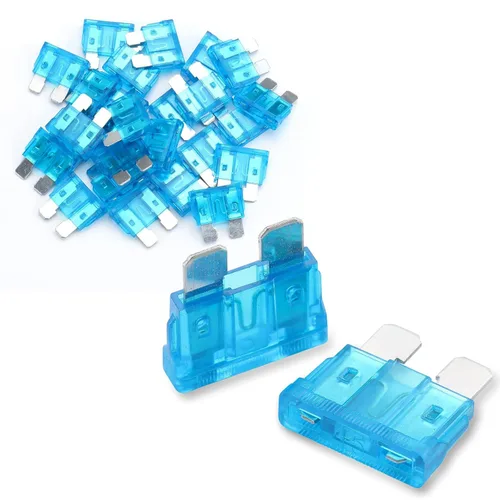 Miniatura 10 de Baomain Fusibles de hoja de 1 amperio, 1A, 32 V, fusible de acción rápida para automóvil, camión, protección contra cortocircuitos, fusibles