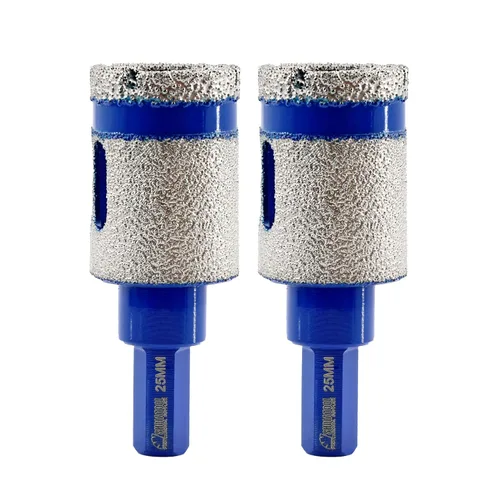 Miniatura 12 de SHDIATOOL Brocas de diamante de 1 pulgada, broca de fresado para biselar, porcelana, azulejos, mármol, cerámica, granito de 0.984 in