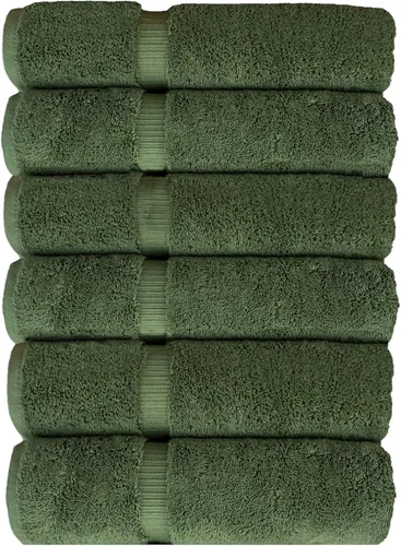 Miniatura 9 de Luxury Hotel & Spa Collection - Toalla ecológica de 100% algodón turco de 27 x 54 pulgadas (27 x 54 onzas), de secado rápido, para baño, borde