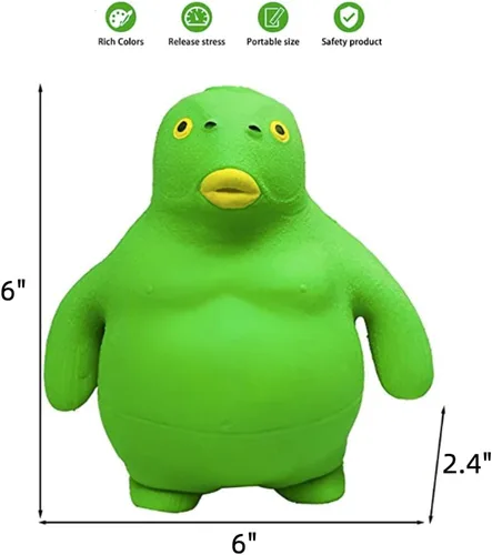 Miniatura 3 de HIPIHOM Juguete de pez de cabeza verde, figura de juguete para aliviar la ansiedad para adultos, juguete para aliviar la ansiedad, mini artilugio