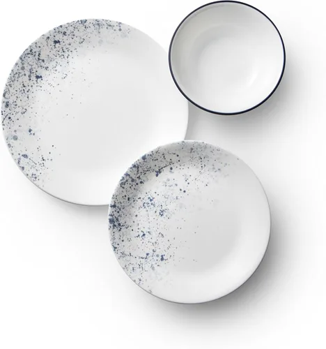 Miniatura 3 de Corelle Vitrelle - Juego de vajilla de 18 piezas para 6, triple capa de vidrio y resistente a astillas, 4 piezas, servicio para 4 personas, cuencos