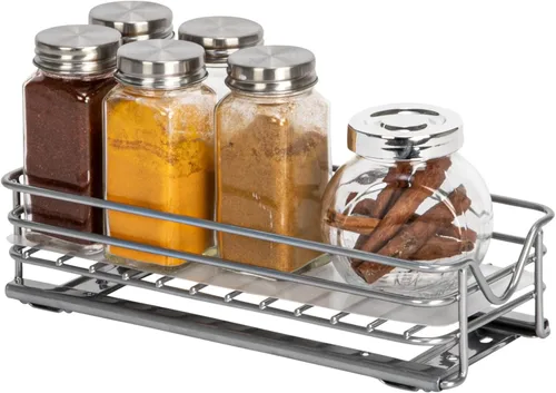Miniatura 10 de Household Essentials Glidez - Organizador de almacenamiento extraíble de acero con recubrimiento en polvo con forros de plástico para uso en estante