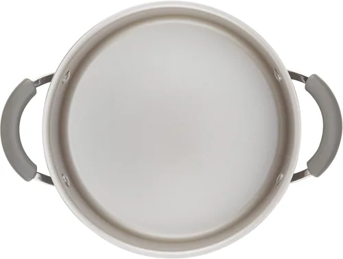 Miniatura 11 de Rachael Ray Get Cooking! Juego de ollas y sartenes antiadherentes, incluye bandeja para hornear y herramientas de cocina, 12 piezas, color gris