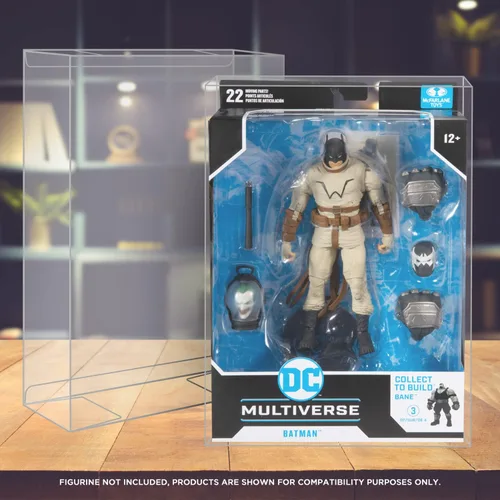 Miniatura 6 de EVORETRO Estuche protector de figuras de acción para McFarlane Dc Multiverse 7 en figuras, Warhammer 40k – Paquete de 10 – Plástico PET grueso sin