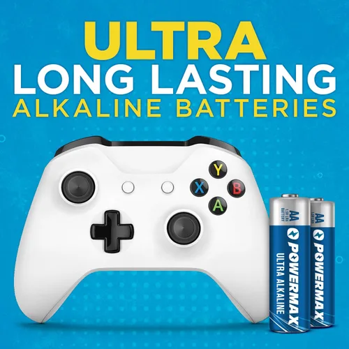 Miniatura 4 de Powermax 100 pilas AA, batería alcalina de larga duración, vida útil de 10 años, embalaje resellable