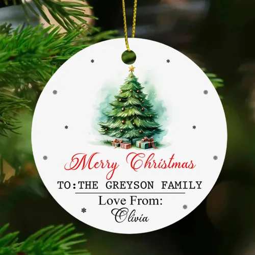 Miniatura 10 de Chance Made Us Neighbors - Adorno de Navidad personalizado para vecino, recuerdo de Navidad personalizado de agradecimiento de vecino, regalos