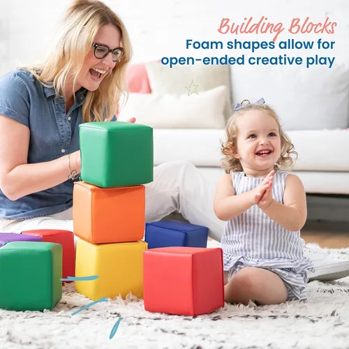 Miniatura 3 de ECR4Kids Softzone - Bloques blandos para niños (12 piezas)