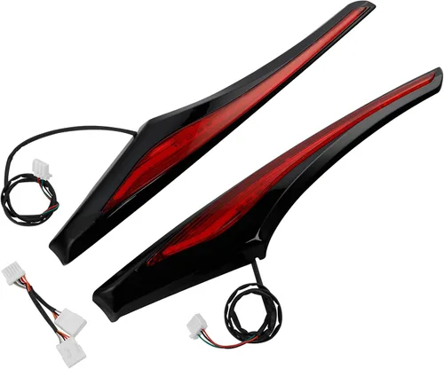 Miniatura 10 de TCT-MOTORPARTS Alforjas Accent Swoop - Luz LED para Honda Goldwing GL1800 F6B 2013-2017 Negro+préstamo claro