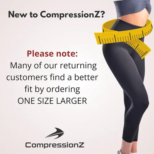 Miniatura 18 de CompressionZ - Leggings de compresión de cintura alta para mujer, para hacer yoga, correr, ir al gimnasio, fitness y entrenar a diario, pantalones