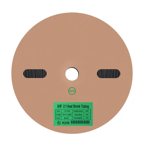 Miniatura 19 de XHF Rollo de tubo termorretráctil de 20 pies y 1-1/4 pulgadas con certificación UL 2:1, tubo retráctil industrial eléctrico para aislamiento