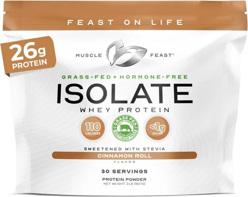 Miniatura 10 de Proteína de suero de leche aislada sin sabor, sin hormonas, Vainilla, 1
