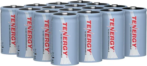 Miniatura 9 de Tenergy Batería NiMH D de 10000 mAh, batería recargable de alta capacidad de tamaño D, baterías de celda D de alto drenaje para linterna, paquete