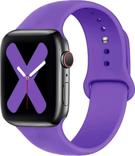 Miniatura 18 de Saucyi Compatible con Apple Watch Band 1.614 in 1.575 in 1.496 in 1.929 in 1.772 in 1.732 in 1.654 in, correa deportiva de silicona suave con cierre