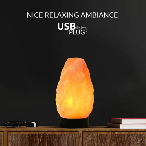 Miniatura 9 de Himalayan Glow Lámpara de sal - Lámpara de sal multicolor USB del Himalaya con control de atenuador Bombilla LED Base de plástico Brillo