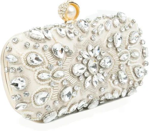 Ofuleo Women's Handbag Evening Bag Clutch Purse for Wedding Party Prom Weekend Cocktail Homecoming GIfts for Women