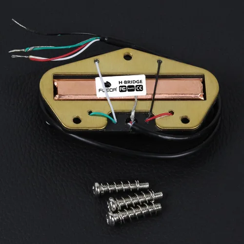 Miniatura 5 de FLEOR Alnico 5 TL Pickup Hot Dual Rail Humbucker Puente Pickup 12-13K