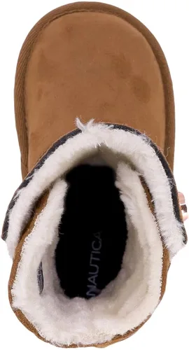 Miniatura 4 de Nautica Kids Girls Boot With Sherpa Fur For Snow And Winter-Warm Ankle Slipper Bootie (Big Kid - Little Kid - Toddler)