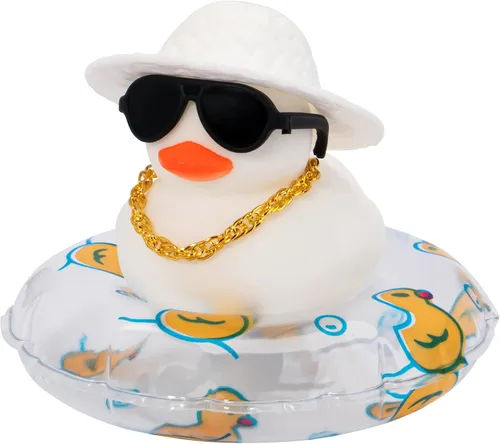 Miniatura 21 de wonuu Accesorios para automóvil, patos de goma, decoraciones de tablero de patos de goma, accesorios rosados, decoración de coche, patos