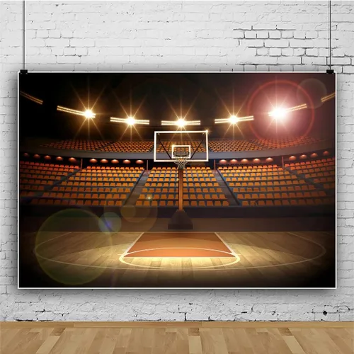 Miniatura 3 de Fondo de fotografía para cancha de baloncesto de 5 x 3 pies, para deportes, estadio, estadio, estadio, estadio, estadio, escenario, juego, niño