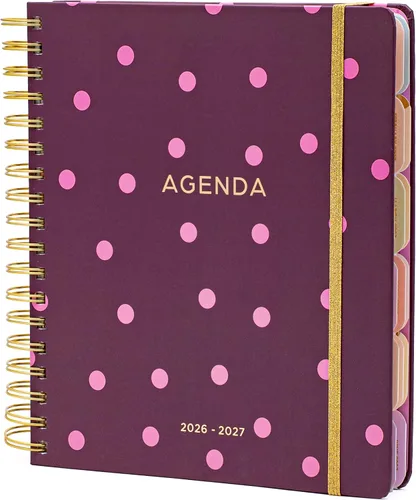 Miniatura 8 de Agenda y calendario diario grande de 18 meses “Organized Chaos” 2022-2023: Votum Agenda con vistas mensuales, semanales y diarias, Agenda personal