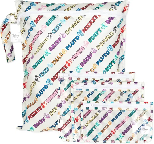 Miniatura 30 de Bolsa impermeable húmeda Bumkins y bolsas de mano húmedas secas para bebé, viaje, traje de baño, pañales de tela, piezas de bomba, piscina, ropa