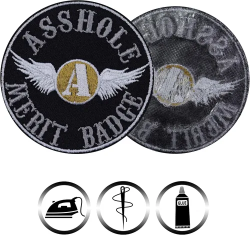 Miniatura 2 de A-H Merit Badge - Parche para planchar con divertido regalo, parches tácticos de moral para militares, mascotas, focas marinas, patriotas, parche