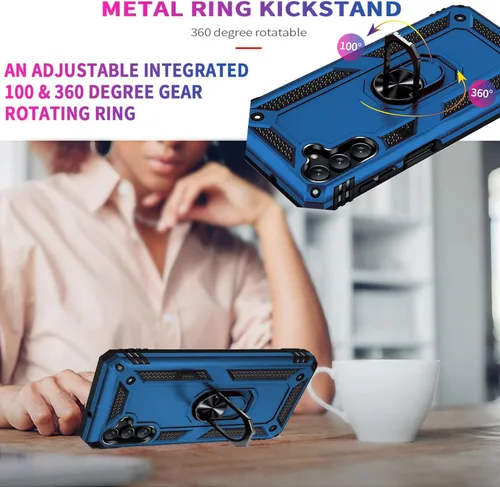 Miniatura 4 de STARSHOP Funda compatible con Samsung Galaxy A13 5G, con protector de pantalla de vidrio templado incluido, protección contra caídas de grado