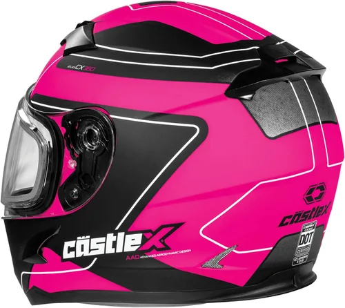 Miniatura 2 de Castle X CX360 Atlas - Casco juvenil en rosa mate glo/negro, talla pequeña