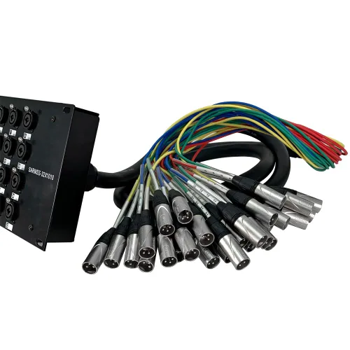 Miniatura 4 de Seismic Audio - SARMSS-32x1010-32 Canales XLR TRS Combo Splitter Snake Cable - Dos troncos XLR de 10