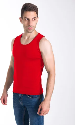 Miniatura 4 de Locachy Ropa interior térmica cálida de algodón para hombre, sin mangas, chaleco con forro polar, capa base sin mangas