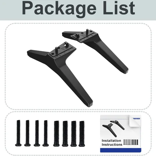 Miniatura 8 de Soporte para patas de TV LG, patas de soporte de TV para soporte de TV LG de 49, 50, 55 pulgadas, 49UJ6350, 49UK6200, 50UK6090, 50UK6500, 55UK6300
