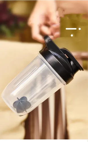 Miniatura 8 de ChezMax Shaker Bottle for Protein Powder (BPA free),PP5 Leakproof Mixer Cup with Built-In Mixing Blade, Portable Workout Shaker for Protein, Negro