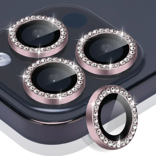 Miniatura 20 de Protector de lente de cámara para iPhone 15 Pro Max, protector de lente de vidrio templado con anillo de aleación de aluminio, compatible con iPhone