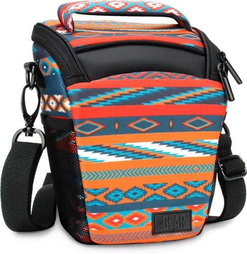 Miniatura 11 de USA GEAR Bolsa compacta para guardar cámara con cobertor para lluvia y correa para hombro