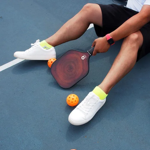 Miniatura 4 de A. Anbrose Pickleball Paddle Forma de paleta extra ancha Aprobado por USAPA Cara de fibra de carbono Núcleo de panal de polipropileno